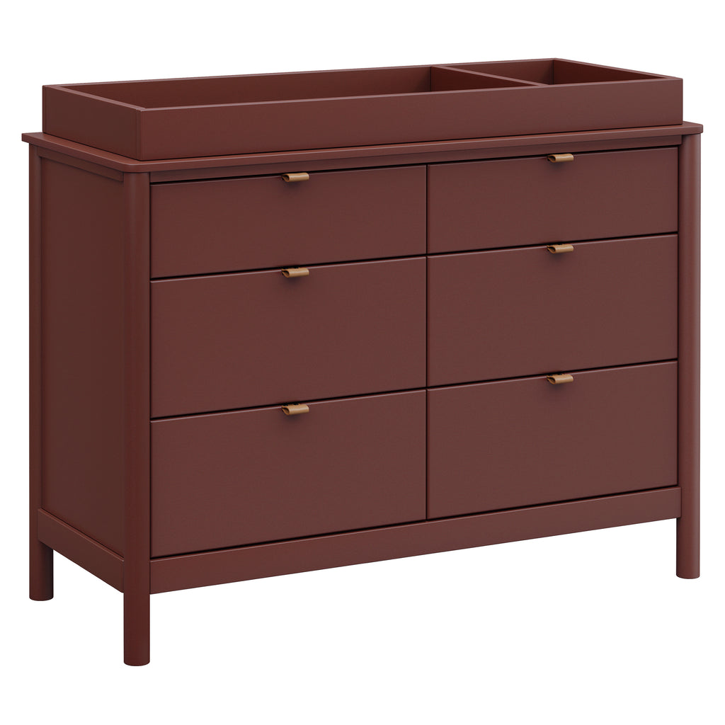 M25616CR,Babyletto,Bondi 6-Drawer Assembled Dresser in Crimson