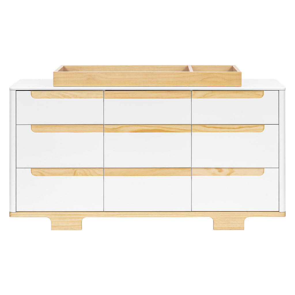 M23428WN,Babyletto,Yuzu 9-Drawer Dresser  Assembled in White/Natural