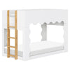M31171WHY,Babyletto Kids,Lido Wave Low Loft Twin Bed in White and Honey