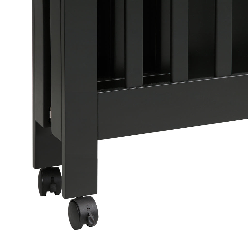 M6698B,Origami Mini Crib in Black Finish