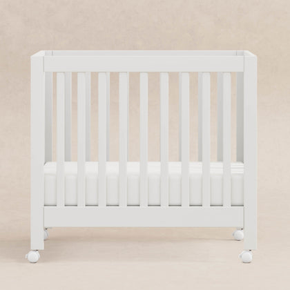 M6698W,Babyletto,Origami Mini Crib in White Finish