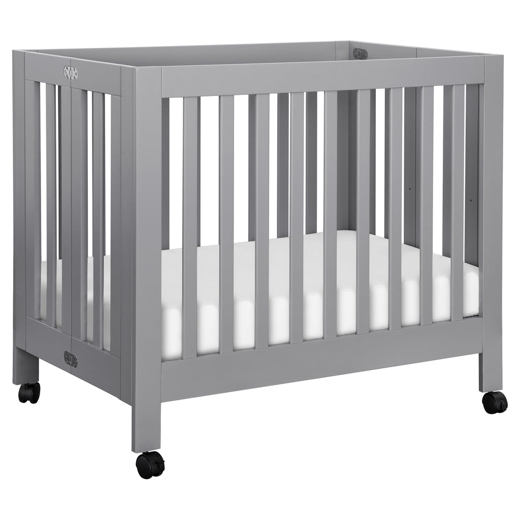 M6698G,Babyletto,Origami Mini Crib in Grey Finish