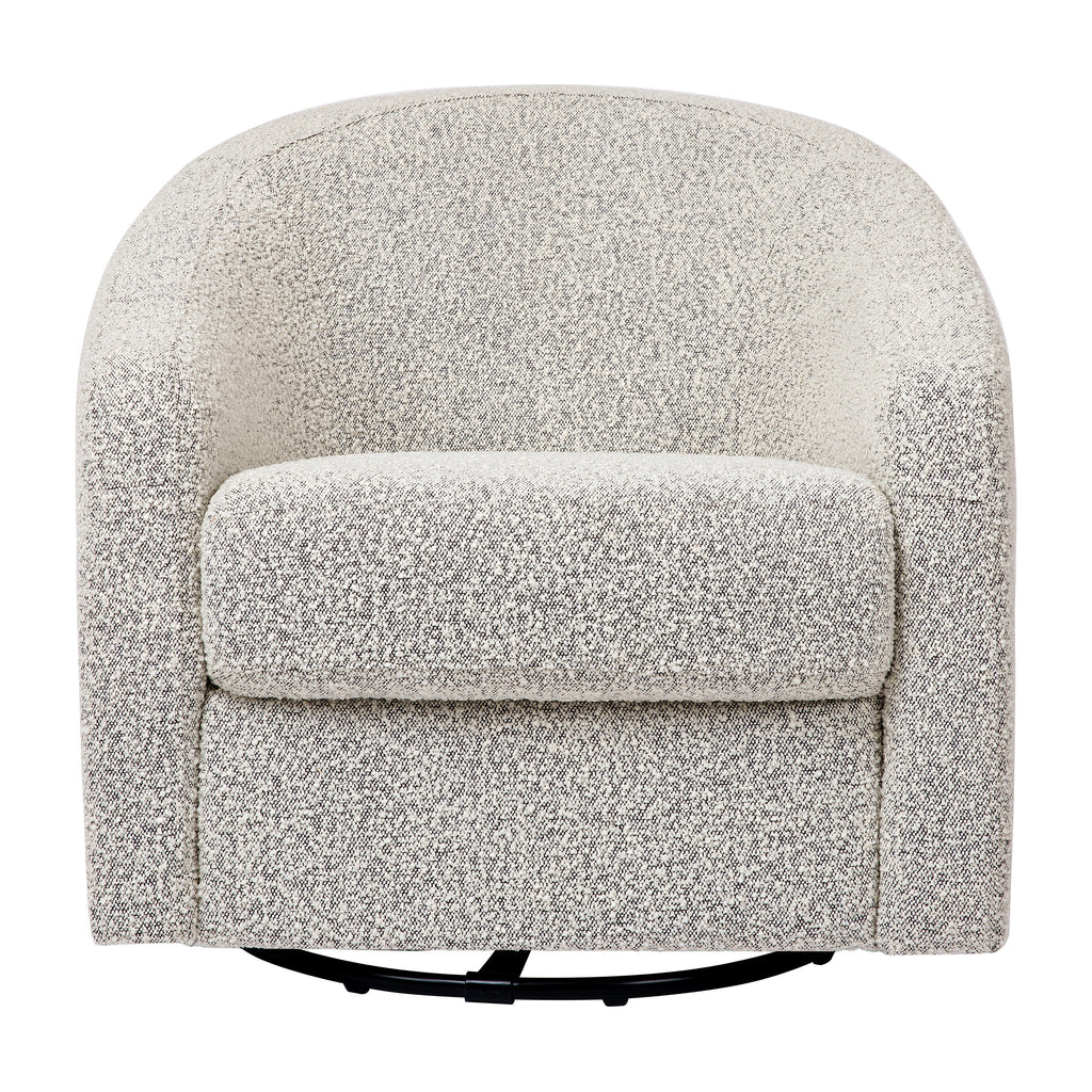 M5887BWB,Babyletto,Madison Swivel Glider in Black White Boucle