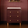 M9023CRN,Babyletto,Lolly 3-Drawer Changer Dresser w/Removable Changing Tray in Crimson/Natural