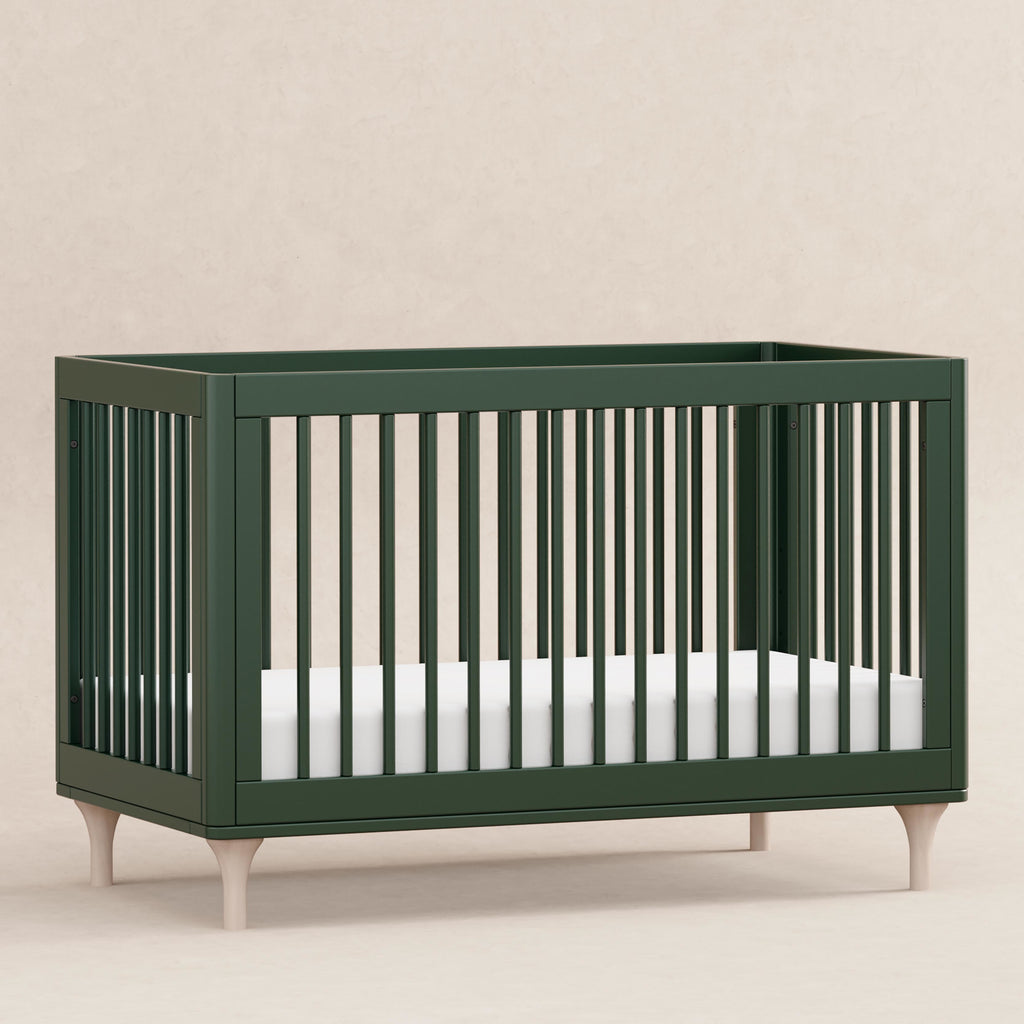 M9001FRGRNX,Babyletto,Lolly 3-in-1 Convertible Crib w/Toddler Conversion  Forest Green/Washed Natural