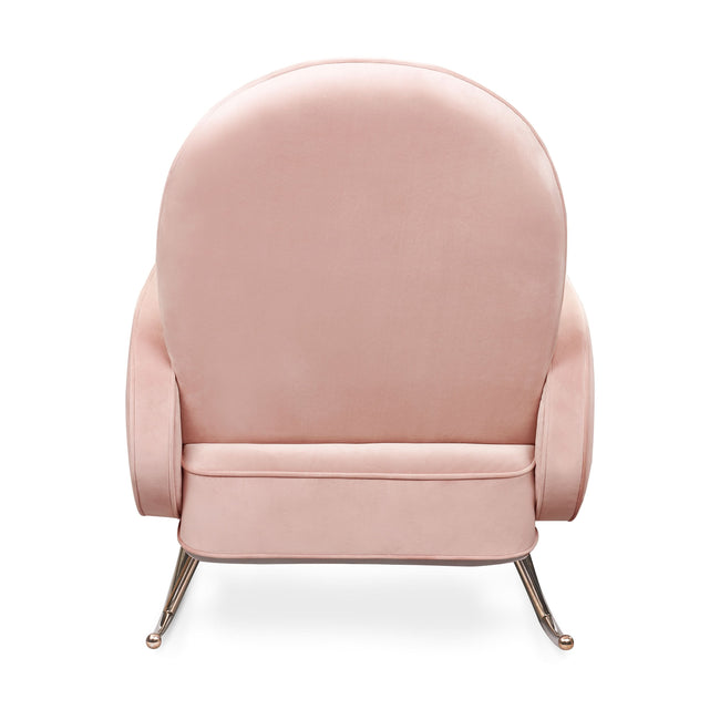 NW17087BPV,Nursery Works,Compass Rocker in Blush Velvet with Rose Gold Legs