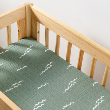All-Stages Bassinet Sheet in GOTS Certified Organic Muslin Cotton