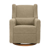 M11288LTDB,Babyletto,Kiwi Glider Recliner w/ Electronic Control and USB in Latte Teddy Loop w/ Dark Wood Base