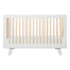 M4201WNX,Babyletto,Hudson 3-in-1 Convertible Crib w/ToddlerBedConversion Kit in White/Washed Natural