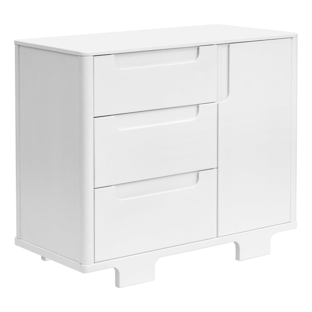 M23423W,Babyletto,Yuzu 3-Drawer Changer Dresser in White