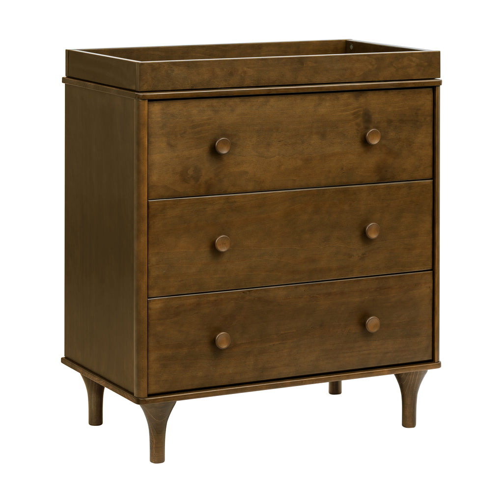 M9023NL,Babyletto,Lolly 3-Drawer Changer Dresser in Natural Walnut