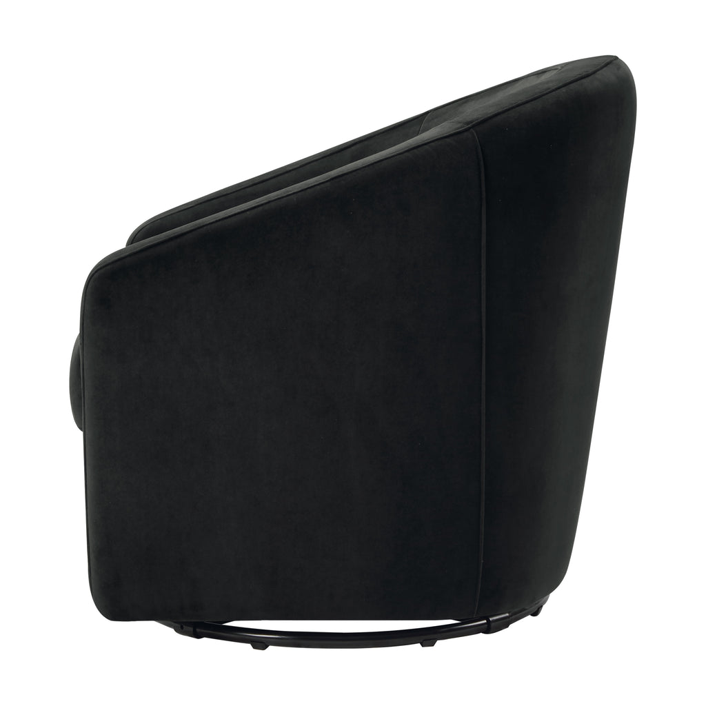 M5887BLKV,Babyletto,Madison Swivel Glider in Black Velvet