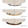 M11283AT,Babyletto,Kiwi Deluxe Power Glider Recliner w/Heat&Massage in Almond Teddy Loop