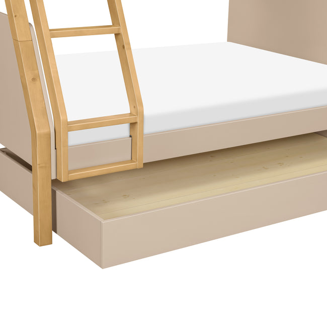 M18495TPEHY,Babyletto Kids,TipToe Twin-Over-Full Bunk Bed in Taupe and Honey