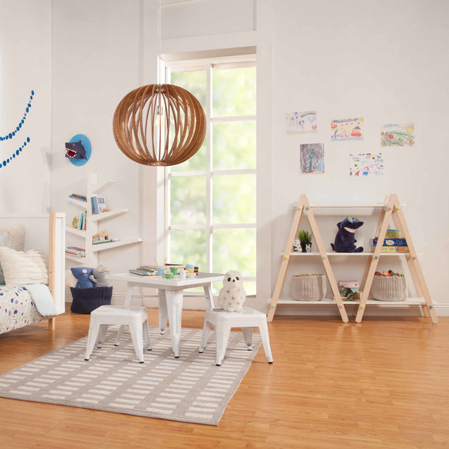 M10511WNX,Babyletto Kids,Dottie Bookcase in White and Washed Natural Finish
