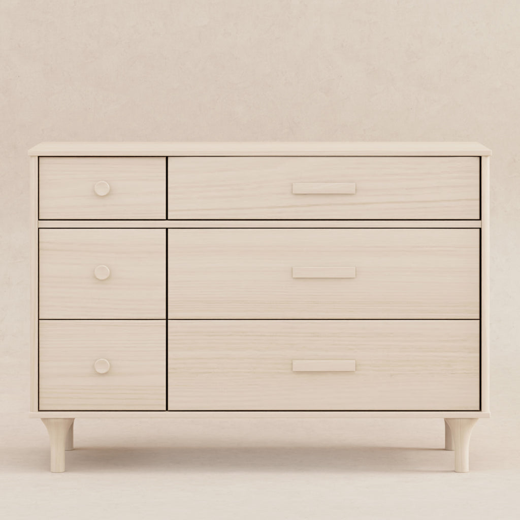 M9016NX,Babyletto,Lolly 6-Drawer Double Dresser  Assembled in Washed Natural