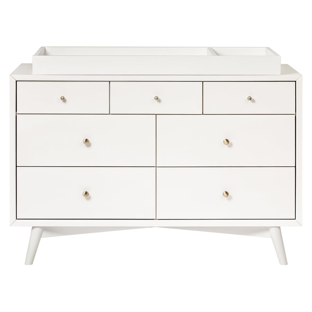 M15916RW,Babyletto,Palma 7-Drawer Double Dresser  Assembled in Warm White