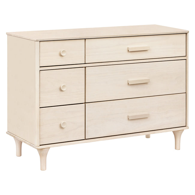 M9016NX,Babyletto,Lolly 6-Drawer Double Dresser  Assembled in Washed Natural