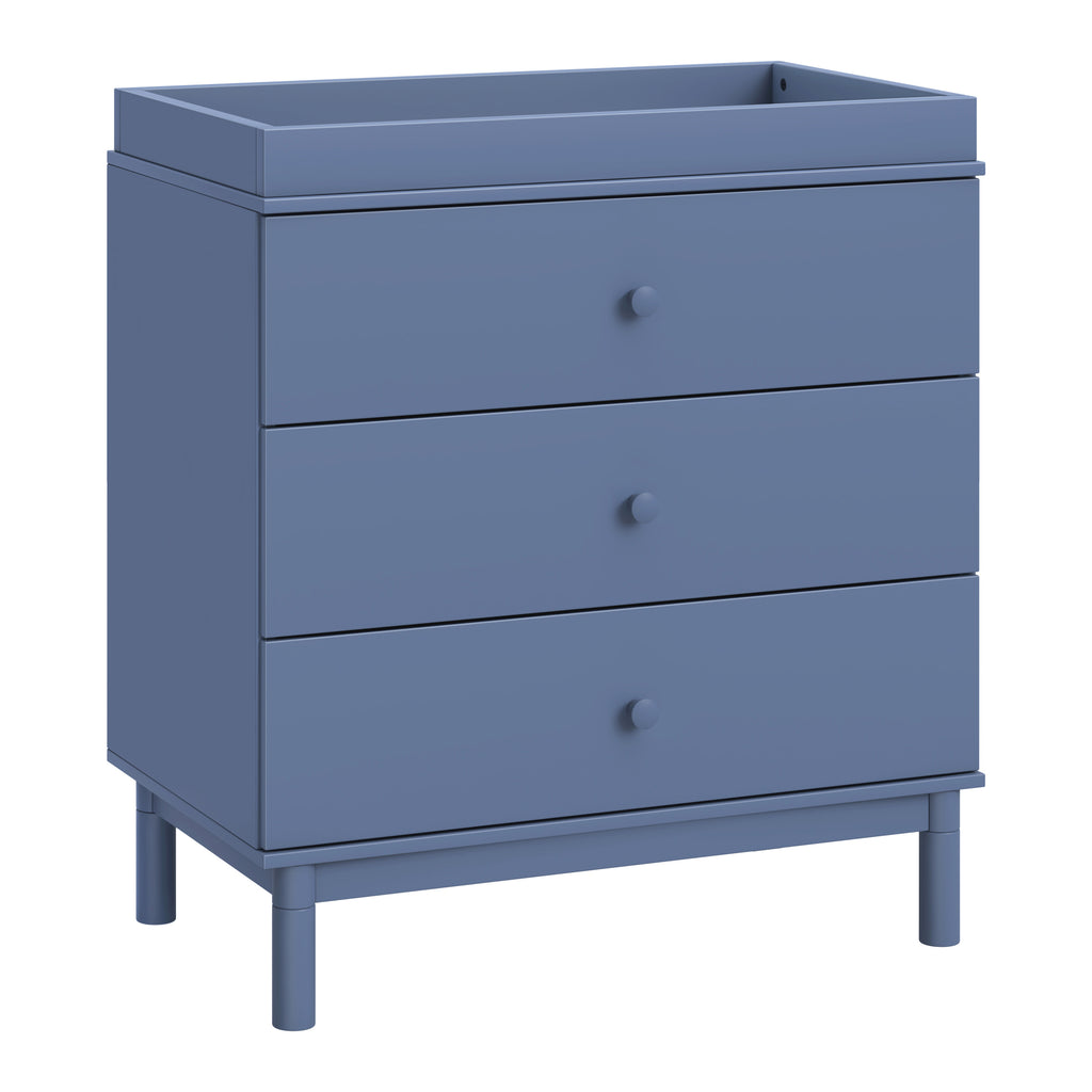 M12923CVB,Gelato 3-Drawer Changer Dresser w/Removable Changing Tray in Cove Blue