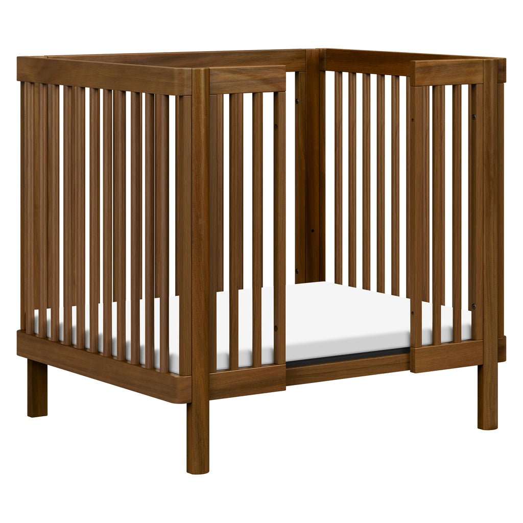 M29880NL,Babyletto,Pogo 8-in-1 Convertible Crib w/All-Stages Conversion Kits in Natural Walnut