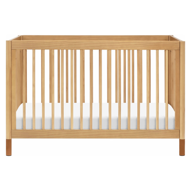 M12901HYVTL,Babyletto,Gelato 4-in-1 Convertible Crib w/Toddler Bed Kit in Honey/Vegan Tan Leather Feet