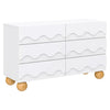M31116WHY,Babyletto Kids,Lido Wave 6-Drawer Assembled Dresser in White and Honey