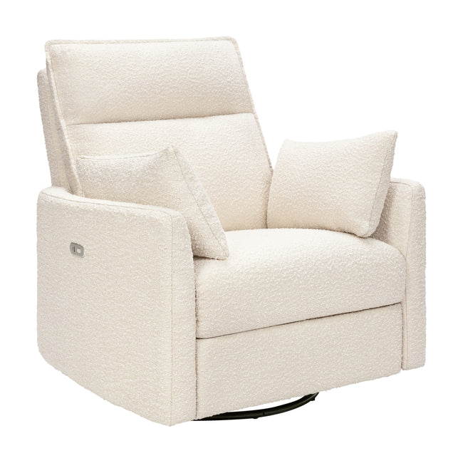 M33988PWB,Babyletto,Nori Glider Recliner w/ Electronic Control and USB in Performance Ivory Boucle