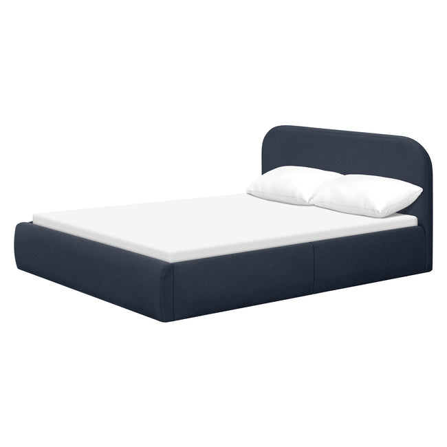 M31296PVET,Babyletto Kids,Nara Full Bed in Performance Navy Eco-Twill