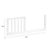 M12999W,The MDB Family,Toddler Bed Conversion Kit for Gelato Mini in White