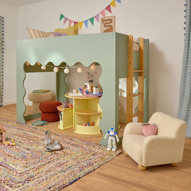 M31720PYHY,Babyletto Kids,Nessa Nesting Play Table in Pale Yellow and Honey