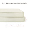M53107A,Babyletto Kids,Essential 7.5 Twin Bunk Kids Mattress Bundle with Memory Foam