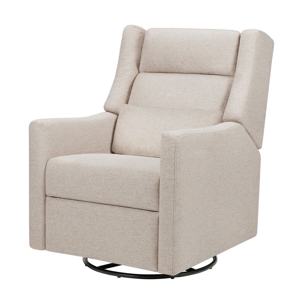 M11286PBEW,Babyletto,Kiwi Plus Power Glider Recliner w/ Power Headrest in Performance Beach Eco-Weave