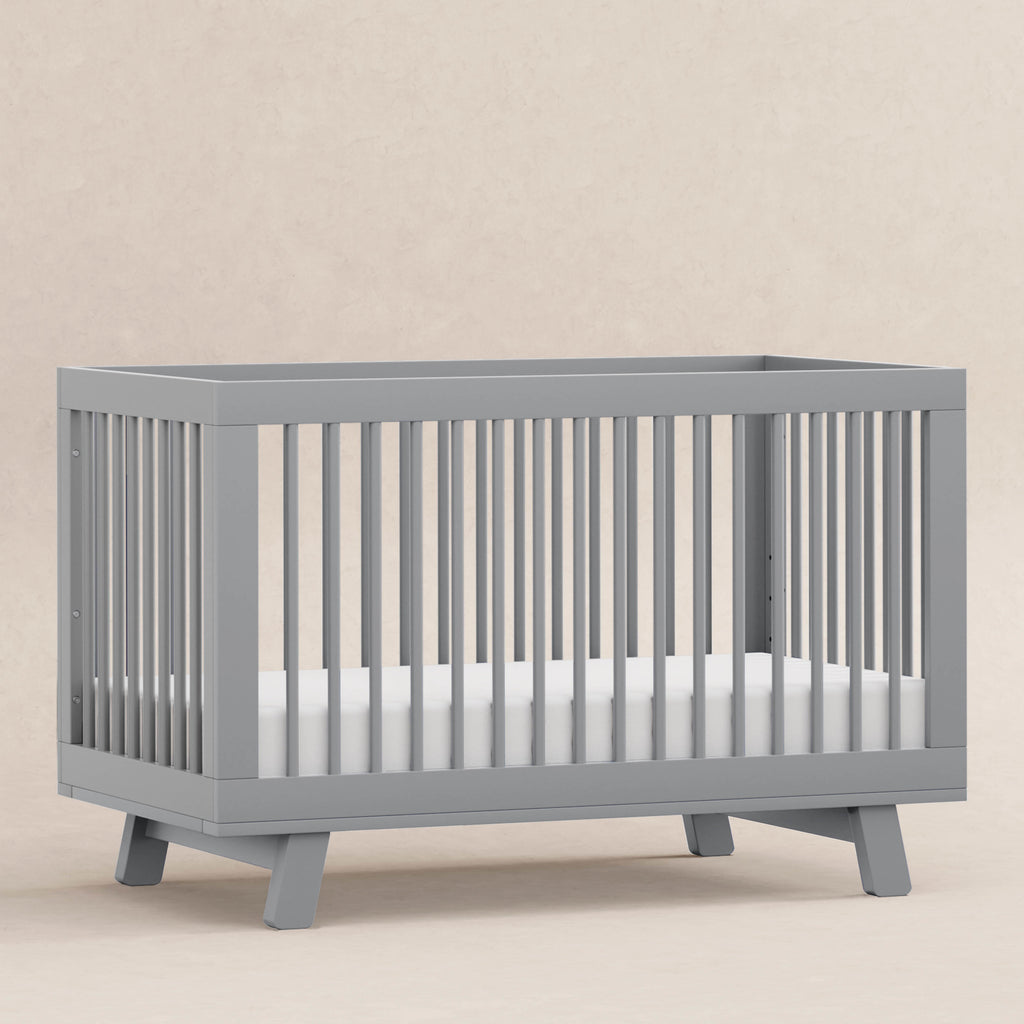 M4201G,Babyletto,Hudson 3-in-1 Convertible Crib w/Toddler Bed Conversion Kit in Grey Finish