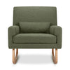1085OBL,Nursery Works,Sleepytime Rocker in Olive Boucle w/Light Legs