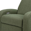 M23188OBLB,Babyletto,Nami Glider Recliner w/ Electronic Control and USB in Olive Boucle w/Light Wood Base