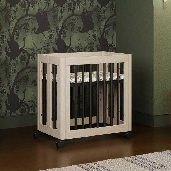 M23401NXB,Yuzu 8-in-1 Convertible Crib w/All-Stages Conversion in Washed Natural/Black