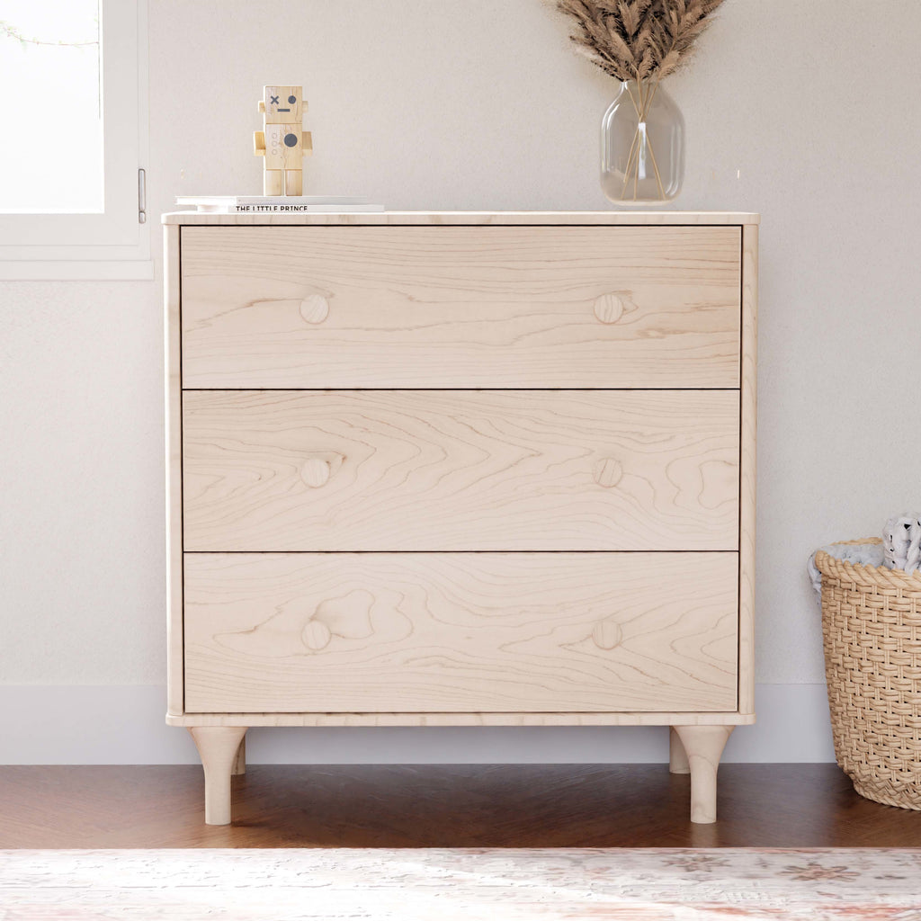 M9023NX,Babyletto,Lolly 3-Drawer Changer Dresser w/Removable Changing Tray in Washed Natural