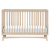 M15401TPE,Babyletto,Peggy Mid-Century 3-in-1 Convertible Crib w/Toddler Bed Conversion Kit in Taupe