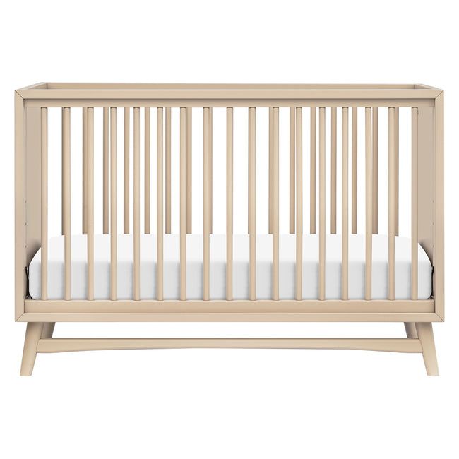 M15401TPE,Babyletto,Peggy Mid-Century 3-in-1 Convertible Crib w/Toddler Bed Conversion Kit in Taupe