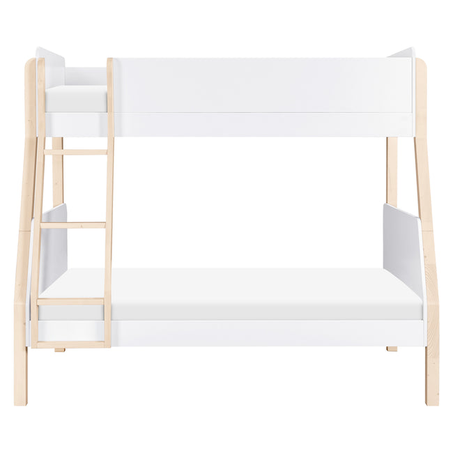 M18495WNX,Babyletto Kids,TipToe Twin-Over-Full Bunk Bed in White and Washed Natural
