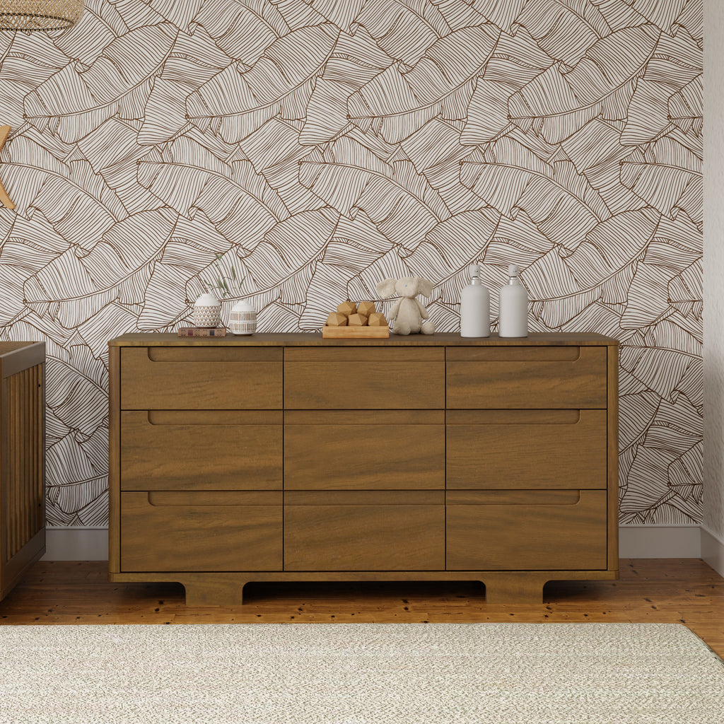 M23428NL,Babyletto,Yuzu 9-Drawer Dresser  Assembled in Natural Walnut