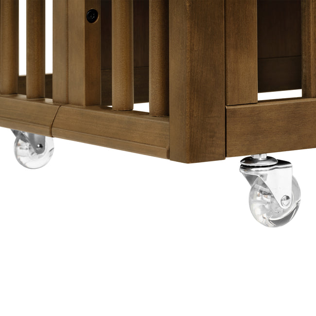 M15980NL,Babyletto,Palma 8-in-1 Convertible All-Stages® Crib w/ Bassinet & Toddler Bed Kits in Natural Walnut