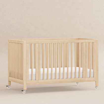 M30880BD,Babyletto,Rolli 9-in-1 Convertible All-Stages®Crib w/ Bassinet & Toddler Bed Kits in Blonde
