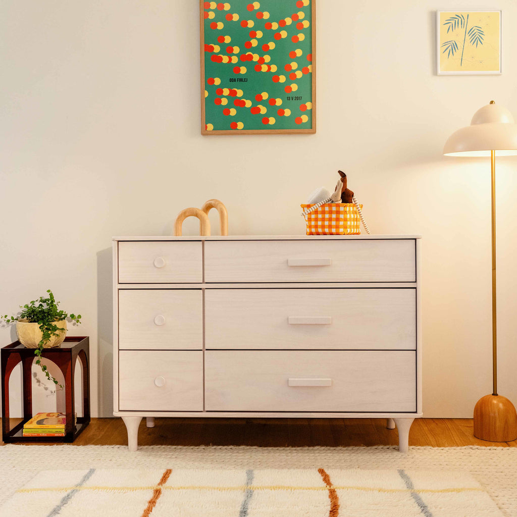 M9016NX,Babyletto,Lolly 6-Drawer Double Dresser  Assembled in Washed Natural