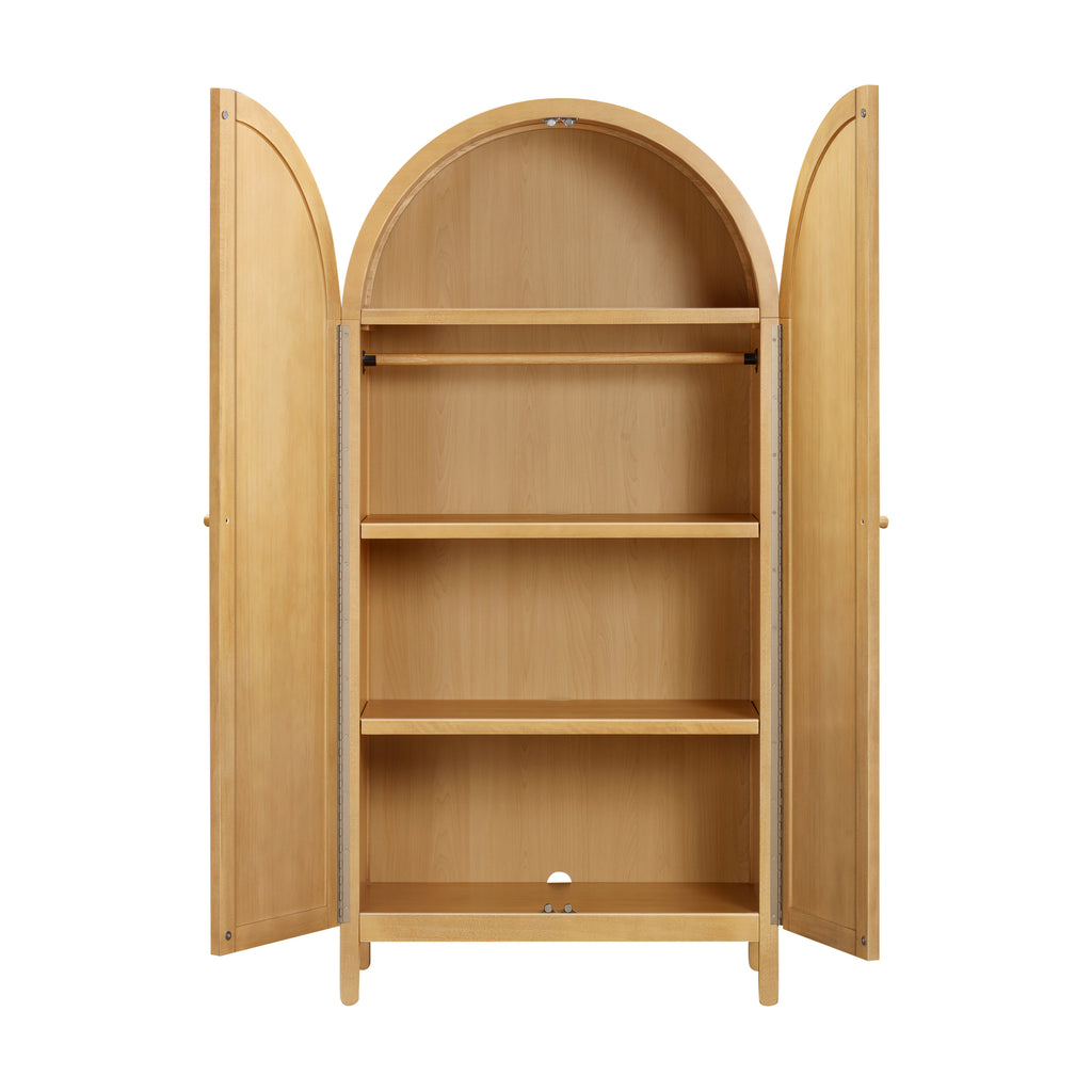 M25929HY,Babyletto,Bondi Cane Armoire  Assembled in Honey