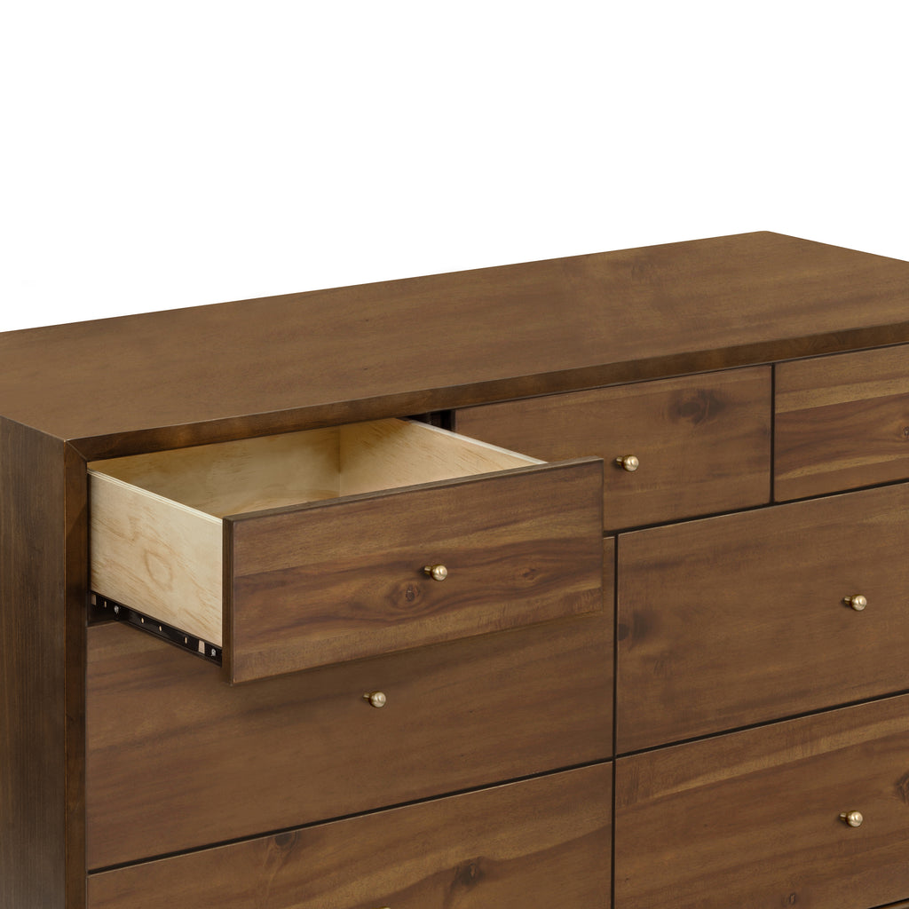 M15916NL,Babyletto,Palma 7-Drawer Double Dresser  Assembled in Natural Walnut