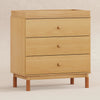 M12923HYVTL,Babyletto,Gelato 3-Drawer Changer Dresser  leather feet w/Removable Changing Tray in Honey
