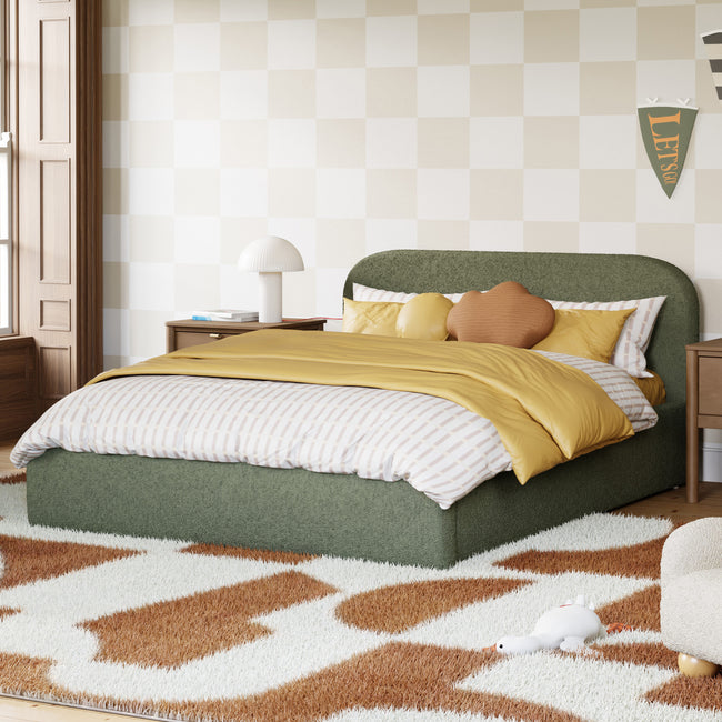 M31296POB,Babyletto Kids,Nara Full Bed in Performance Olive Boucle