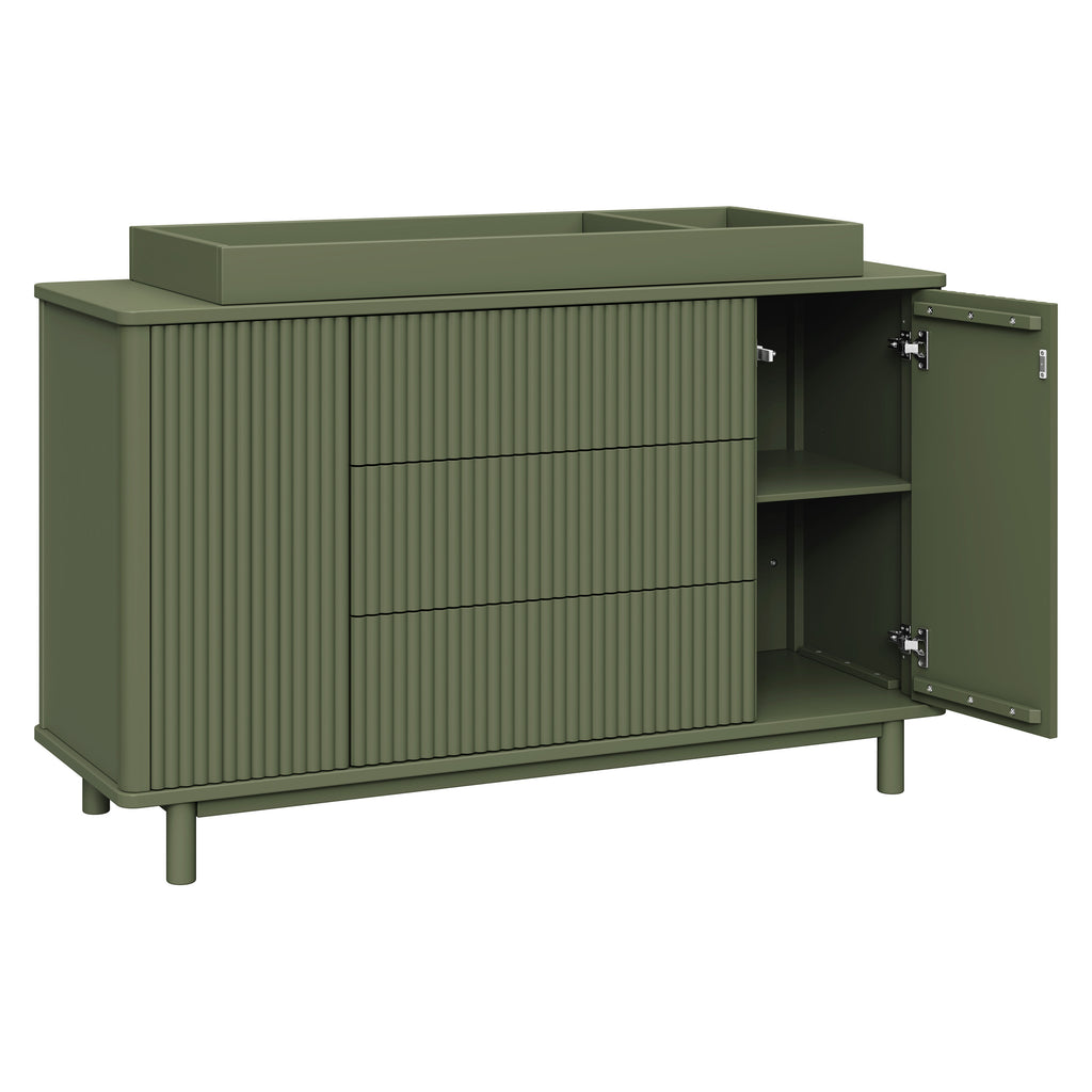 M29816OL,Babyletto,Pogo Tambour Assembled Dresser in Olive