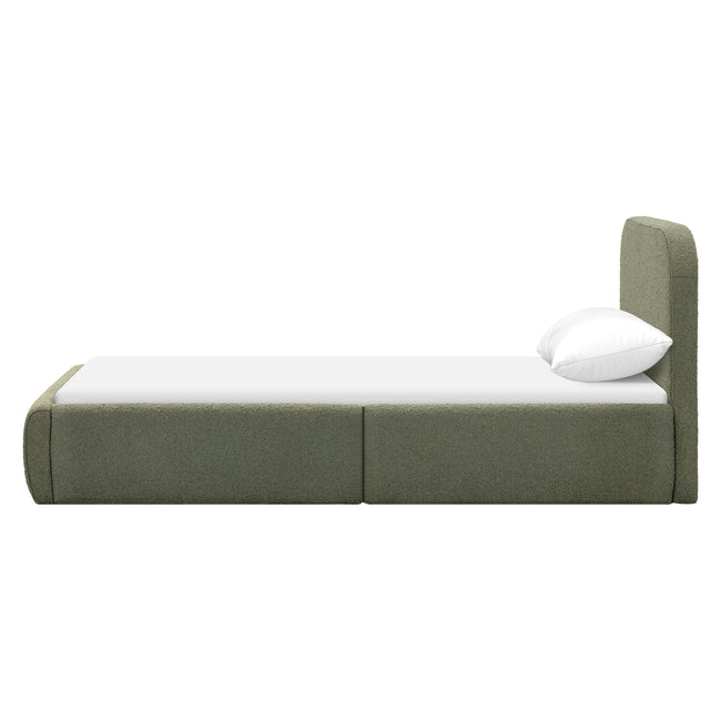 M31269POB,Babyletto Kids,Nara Twin Bed in Performance Olive Boucle